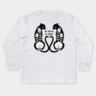 Be Wild & Free Kids Long Sleeve T-Shirt